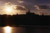 Podve�ern� panorama Hrad�an.