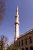 Minaret Modr� me�ity v Istanbulu.