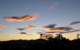 Z�pad slunce v Hanmer Springs.